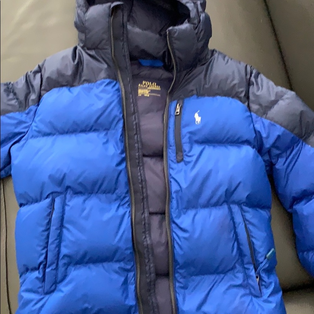 Polo Ralph Lauren puffer jacket black/royal blue